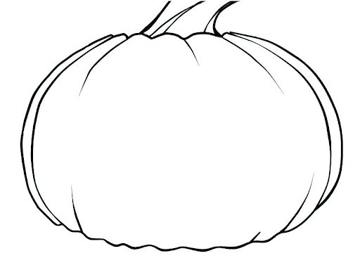 Coloring large simple pumpkin Coloring large simple pumpkin